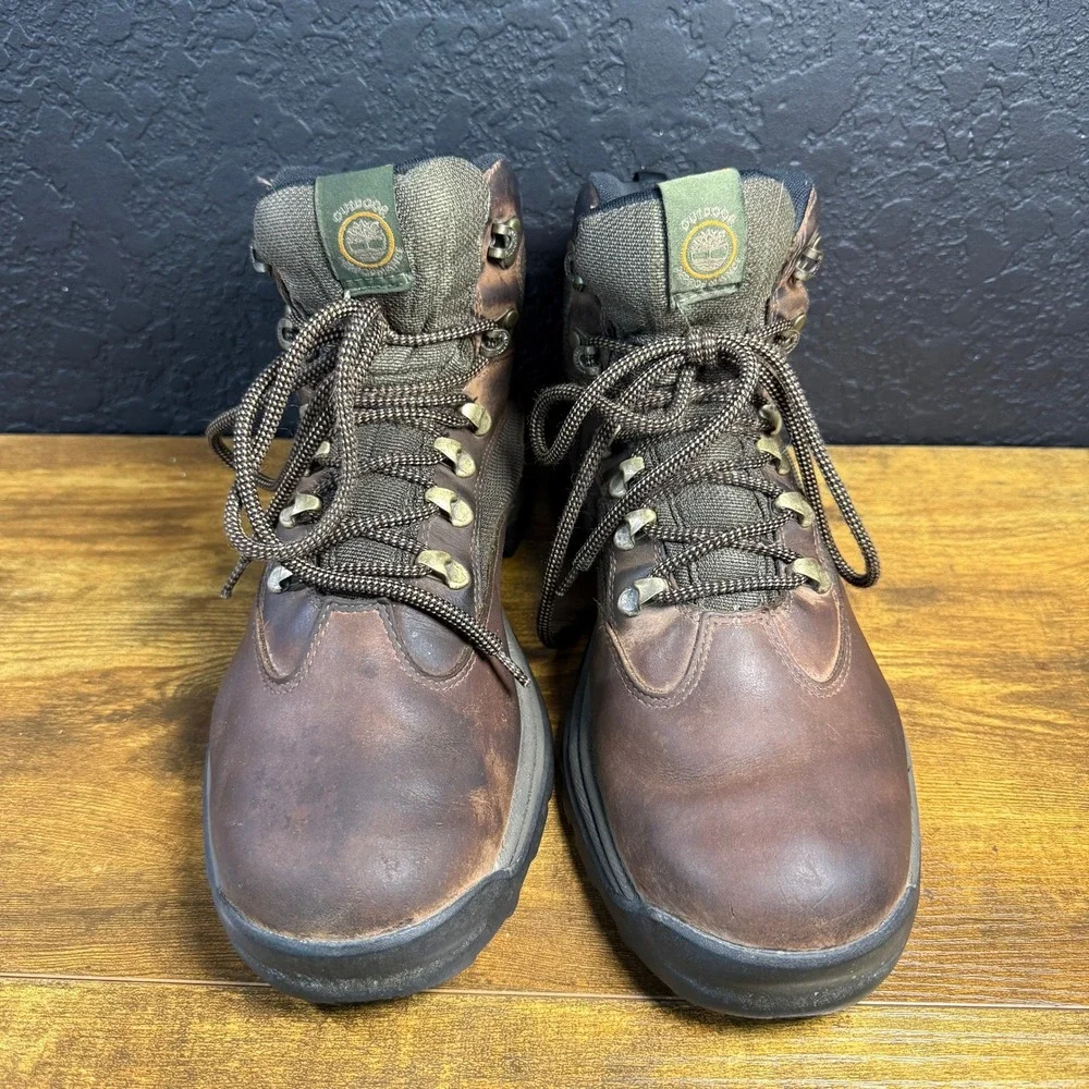 Timberland Gore-Tex 15130 Brown Leather Waterproof Hiking Boots Mens 10.5M